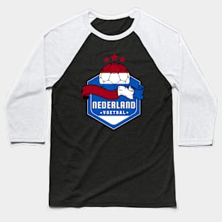 Nederland Voetbal Baseball T-Shirt